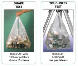 Hippo Sak Shake & Toughness Test